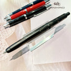 Jinhao 20 Press Retractable Fountain Pen EF/F Nib with Converter Resin