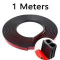 Car Door Seal Strips Sticker Weatherstrip Rubber B Shape Door Seals