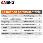 ANENG B15 Induction Teste Pen Highlight Color Light Professional AC