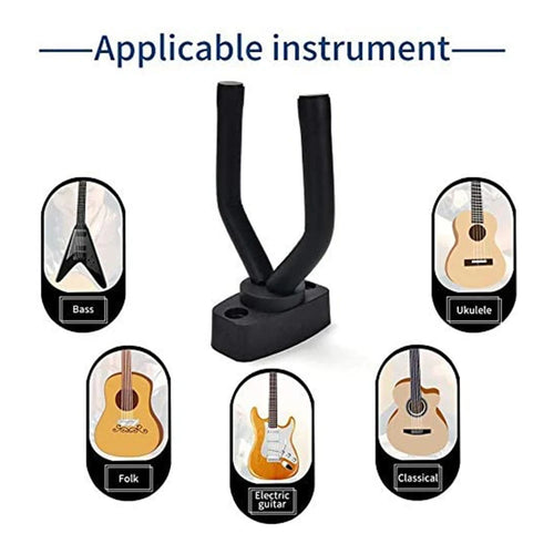 1/2 Pcs Wall Mount Guitar Hanger Hook Non-slip Holder Stand for