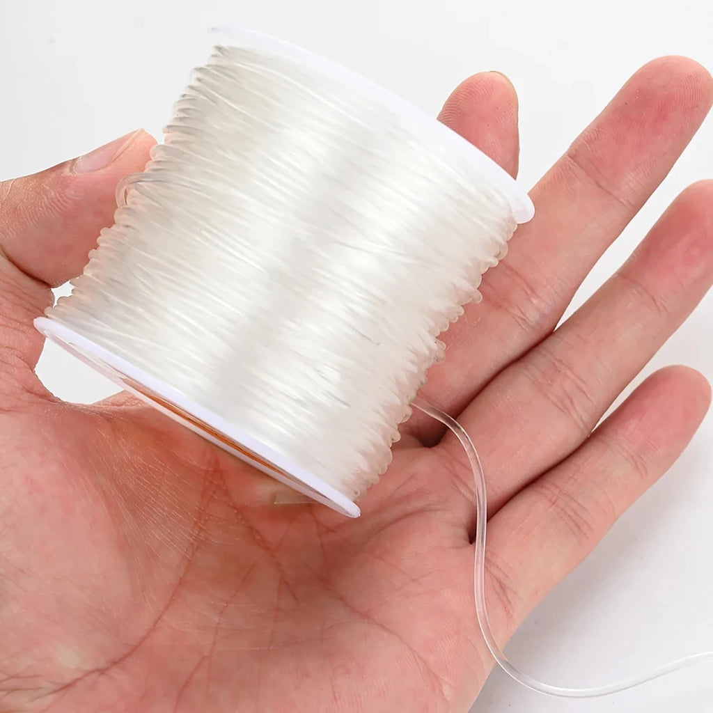 0.5-1.5mm Elastic Cord String Transparent Elastic Thread For Jewelry