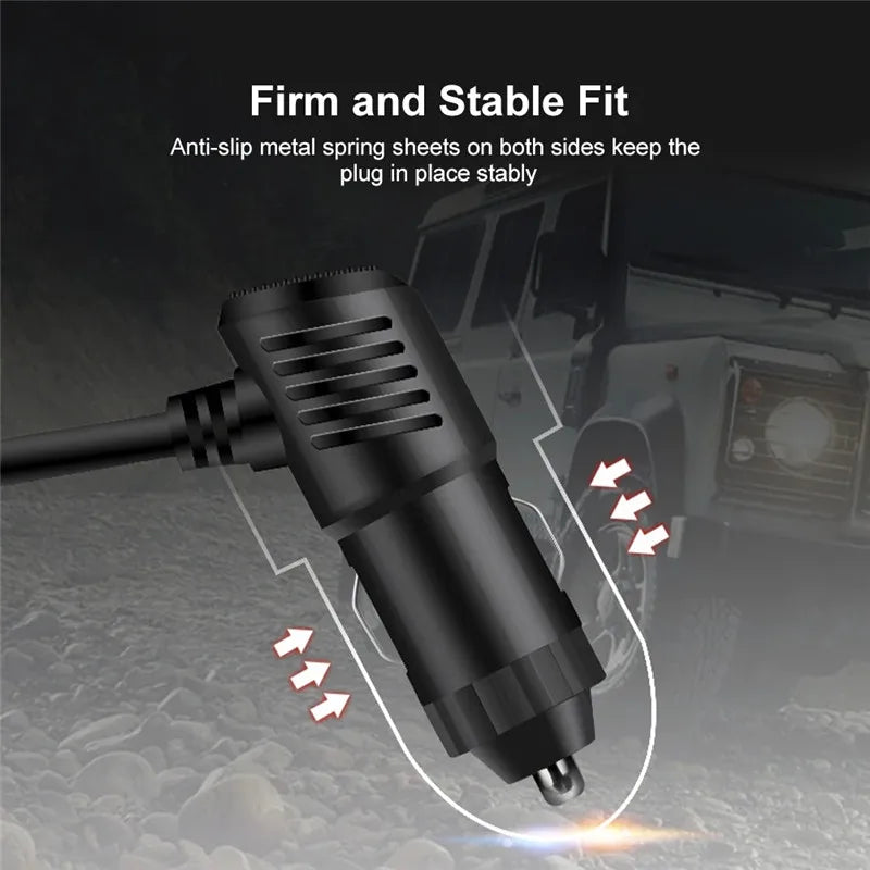 3 in 1 USB Type C Socket 120W Car Cigarette Lighter Splitter 12V 24V