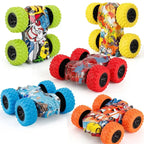 Children's toy car fun double-sided car inertial safety anti-collision
