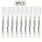 3/6pcs Waterproof White Marker Pen for Tire Painting, Fabric, Wood,