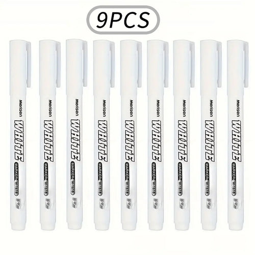 3/6pcs Waterproof White Marker Pen for Tire Painting, Fabric, Wood,
