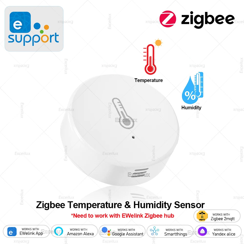 EWelink Smart Zigbee Temperature Humidity Sensor App Control Indoor