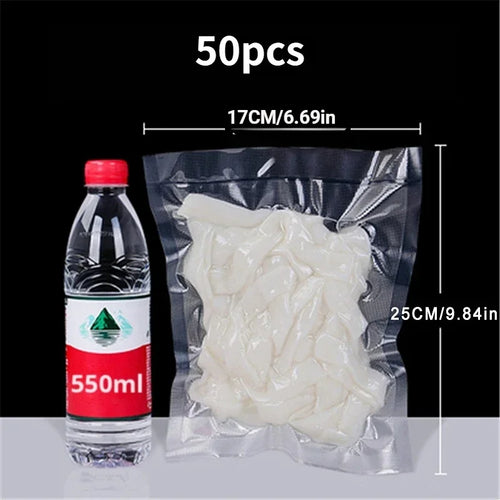 50pcs Vacuum Sealer Bags, Disposable Airtight Compression Bag,