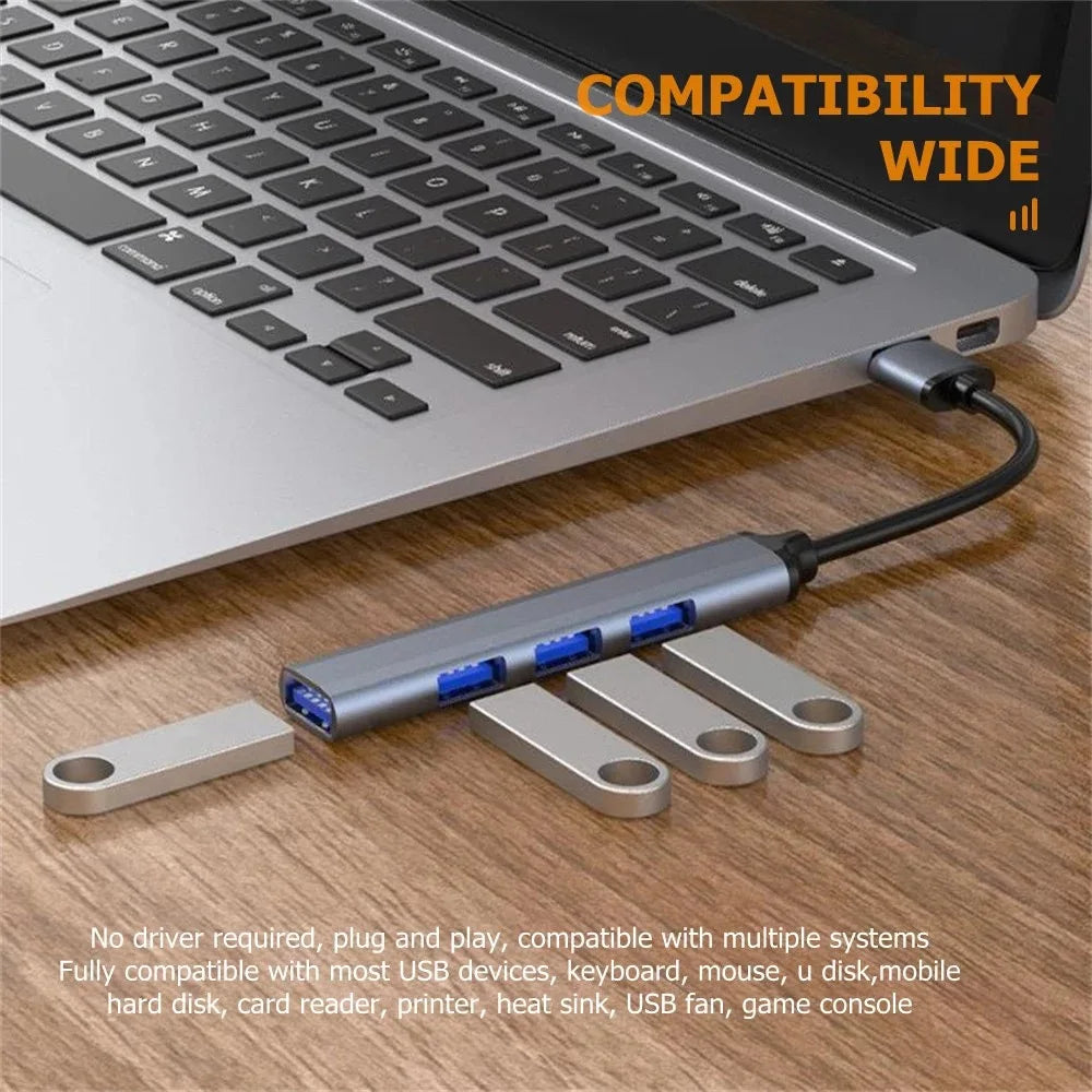 Aluminum Alloy Splitter Multi-function One Drag Four Hubs Hub Expander