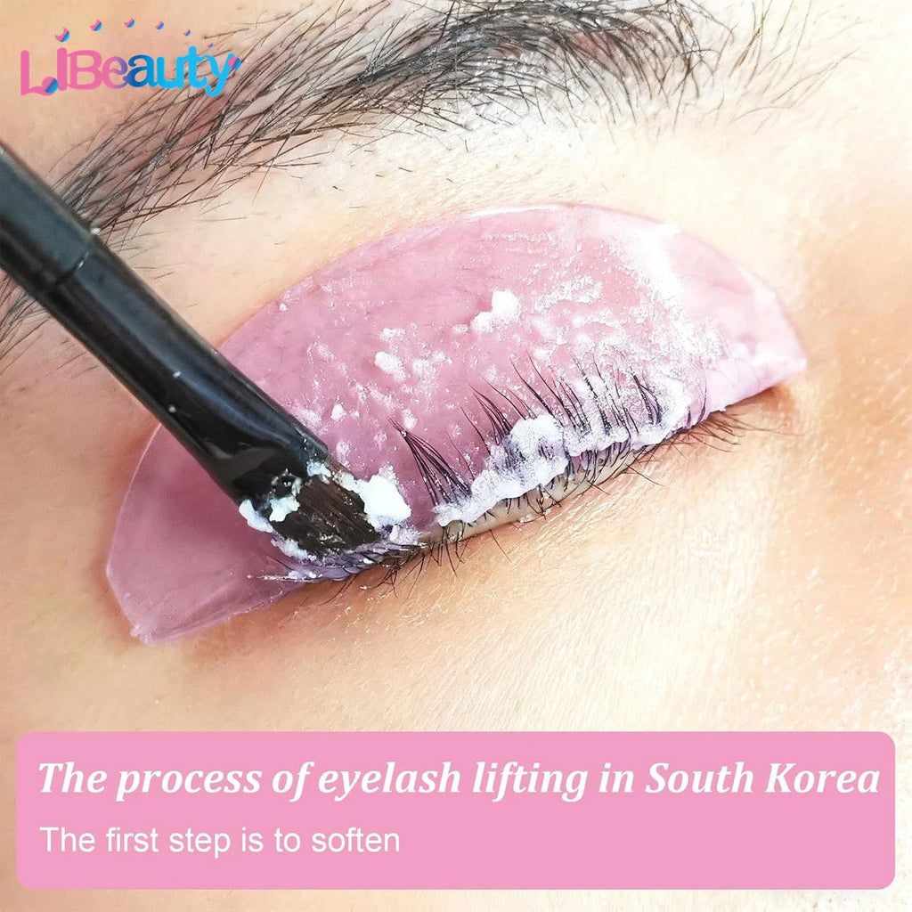 Libeauty 1 Pair Korean Lash Lift Shields Flat Reusable Self Adhesive