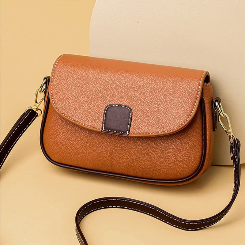 PU Leather Shoulder Bags For Women Fashion Flap Crossbody Messenger