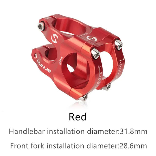 MTB Road Bike Stem CNC Mountain Bicycle Bridge Short Power 31.8mm High