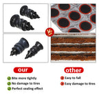 21-10PCS Vacuum Car Tyre Repair Rubber Nail Set Universal Tire Screw