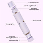 Two in one women's electric shaver - suitable for eyebrows, face,
