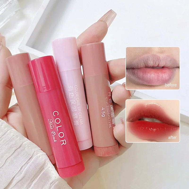 HAIPINK 3-Piece Set Tinted Moisturizing Lip Balm - Hydrating, Fade Lip