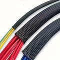 10m /32.8 Feet Pet Expandable Braided Mesh Sleeve Black Flexible Wire