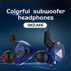 VIKEFON QKZ AK6 In Ear Earphone 6 Dynamic Driver Unit Headphone With