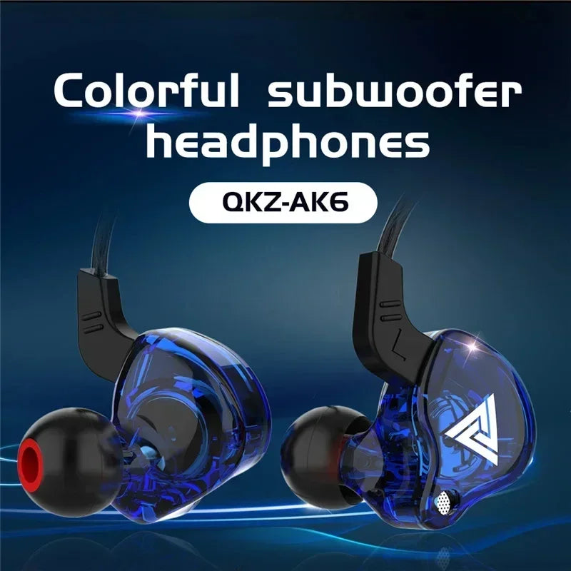 VIKEFON QKZ AK6 In Ear Earphone 6 Dynamic Driver Unit Headphone With