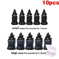 21-10PCS Vacuum Car Tyre Repair Rubber Nail Set Universal Tire Screw