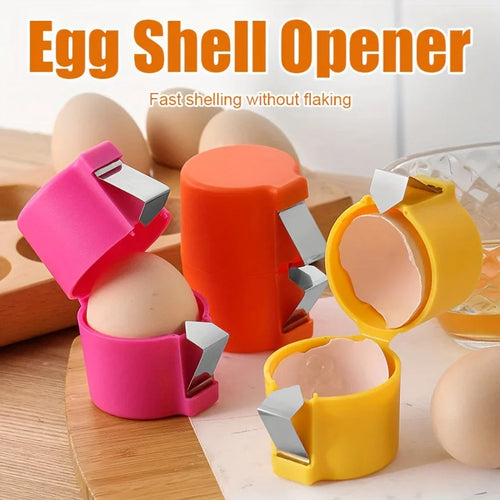 3pcs Stainless Steel Eggshell Separator - Quick Peel & Yolk Splitter,