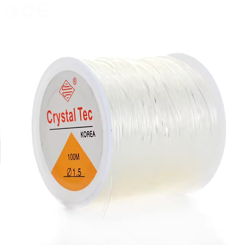 0.5-1.5mm Elastic Cord String Transparent Elastic Thread For Jewelry