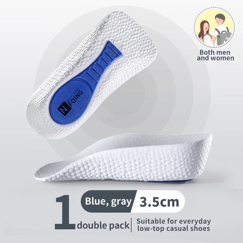 Memory Foam Height Increase Insoles for Men Women Shoes Flat Feet Arch