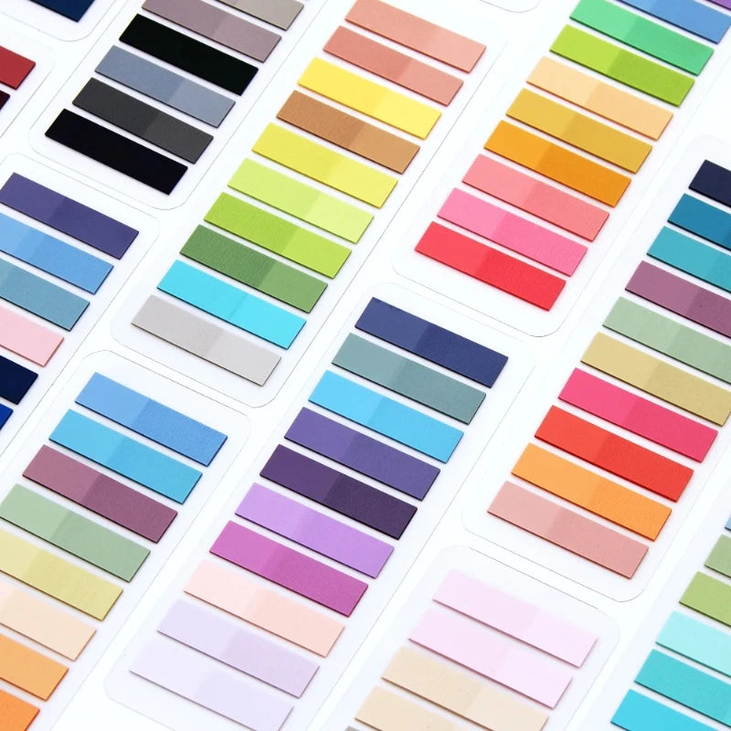 2400S Transparent Colorful Index Creative Memo Pads Office School