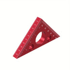 Right Angle Ruler,Aluminum Triangle Ruler w/ Both Imperial and Metric