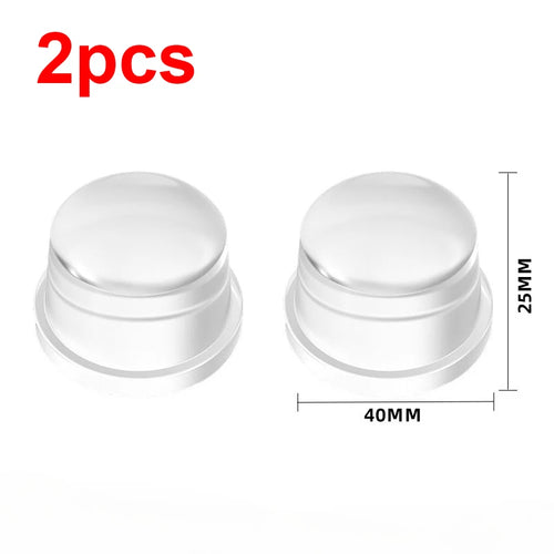 1-8Pcs Transparent Silicone Door Stopper No Drill Anti Bump Pad for