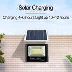 JVEE 30W 1000mAh Solar Flood Lights Remote Control Powered Spotlight