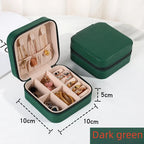 Mini jewelry storage box portable family travel earrings necklace