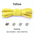 No tie Shoe laces Elastic laces Sneakers Flat Shoelaces without ties
