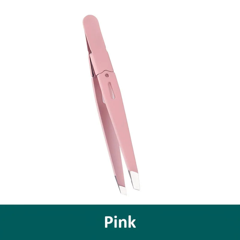 Puller Stainless   Eyebrow Tweezer Hairs  Steel Slanted Eye Brow
