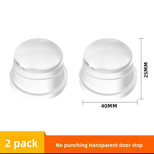 Transparent Silicone Door Stopper No Drill Anti Bump Pad for Office
