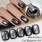1-9pcs TC Flow Light White Cat Eye Gel Nail Polish Ultra Shine Soak