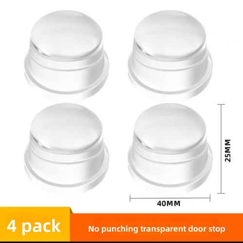 Transparent Silicone Door Stopper No Drill Anti Bump Pad for Office