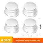 Transparent Silicone Door Stopper No Drill Anti Bump Pad for Office