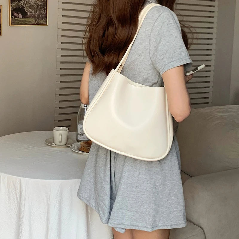 Simple And Casual New Popular PU Leather Versatile Shoulder Underarm