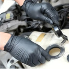10/20/50/100PCS Black Nitrile Disposable Gloves for Work Latex Free