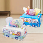 Baby Tissue Box Montessori Educational Toys Colorful Soft Sensory Toy