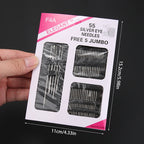 18/23/55/60/70/80/90pcs Stainless steel large eye hand sewing needle,