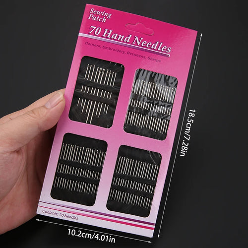 18/23/55/60/70/80/90pcs Stainless steel large eye hand sewing needle,