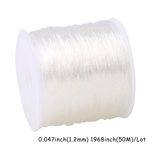 0.5-1.5mm Elastic Cord String Transparent Elastic Thread For Jewelry