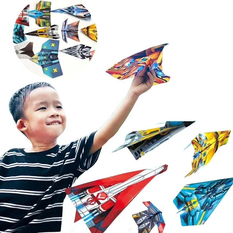 36Pcs DIY Children's Origami Airplane Parent-Child Full-Color Handmade