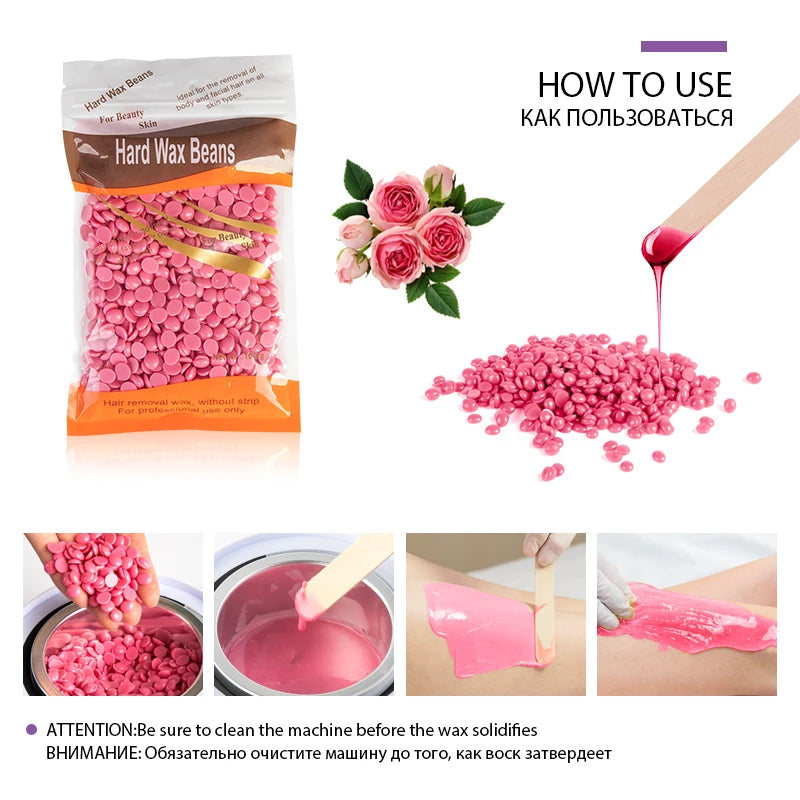 50g Brazilian Hard Waxing Wax Beans Fast Waxing Machine Hot Film