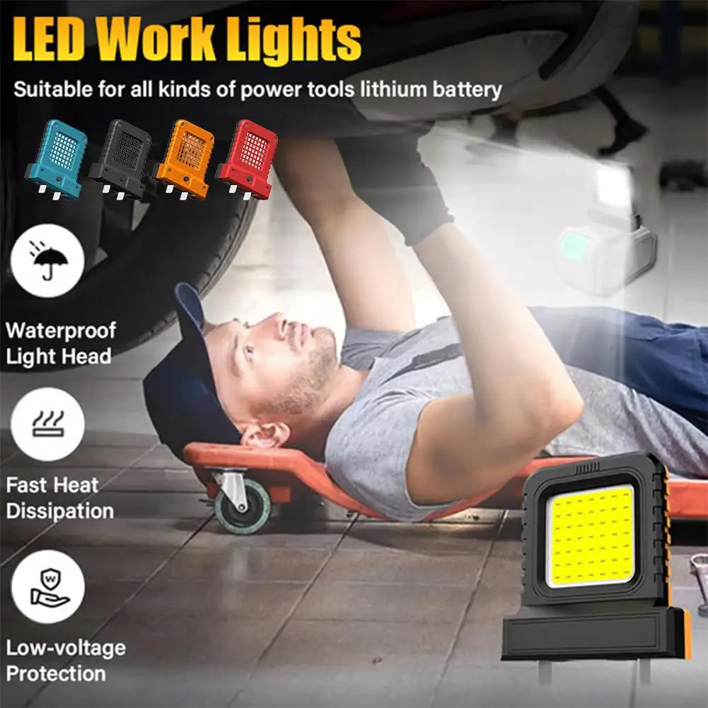 Power Tool Accessories Work Lamp, Compatible with Makita 18V DeWALT