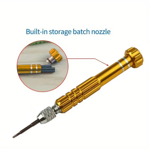 1pc 5-in-1 Multifunctional Small Screwdriver Kit Repair Tool for