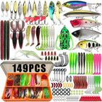 Fishing 86/88/136/149/366pcs Fishing Lure Kit For Trout/Pike/Bass