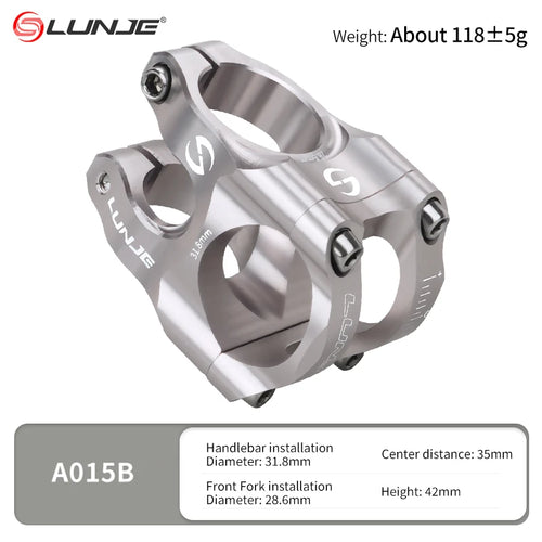 MTB Road Bike Stem CNC Mountain Bicycle Bridge Short Power 31.8mm High