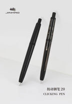 Jinhao 20 Press Retractable Fountain Pen EF/F Nib with Converter Resin
