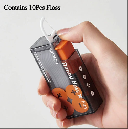 High Tensile Strength Dental Floss Pick Bow Shaped Super Thin Dental